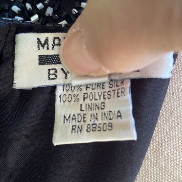 Vintage MARK & JOHN Beaded Evening Top SZ L - Picture 6 of 7